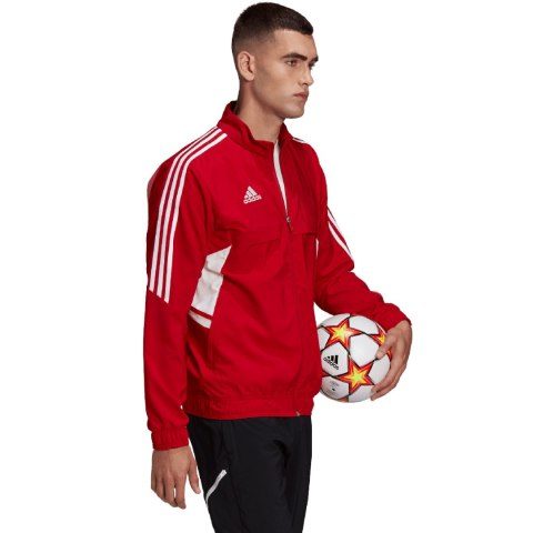 Bluza męska adidas Condivo 22 Presentation czerwona HA6238 Adidas teamwear Bluza męska adidas Condivo 22 Presentation czerwona HA6238 Adidas teamwear