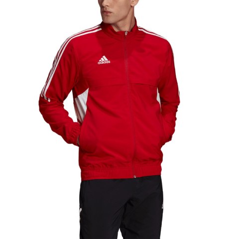 Bluza męska adidas Condivo 22 Presentation czerwona HA6238 Adidas teamwear Bluza męska adidas Condivo 22 Presentation czerwona HA6238 Adidas teamwear