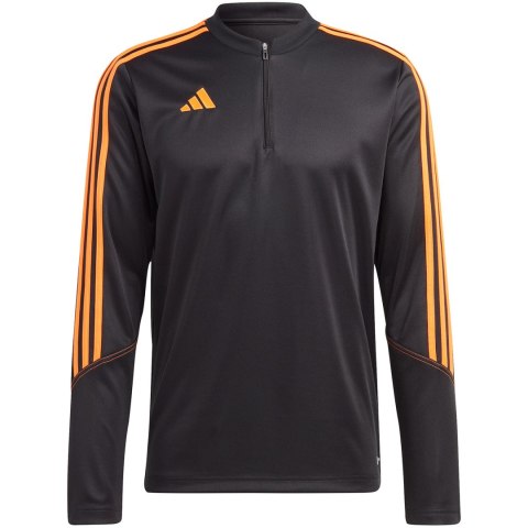 Bluza męska adidas Tiro 23 Club Training Top czarno-pomarańczowa HZ0182 Adidas Bluza męska adidas Tiro 23 Club Training Top czarno-pomarańczowa HZ0182 Adidas