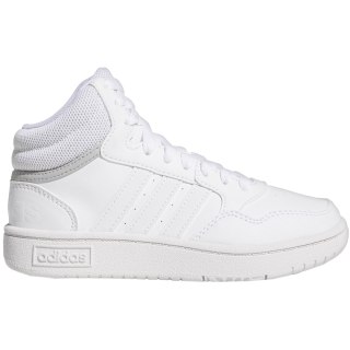 Buty dla dzieci adidas Hoops Mid białe GW0401 Adidas