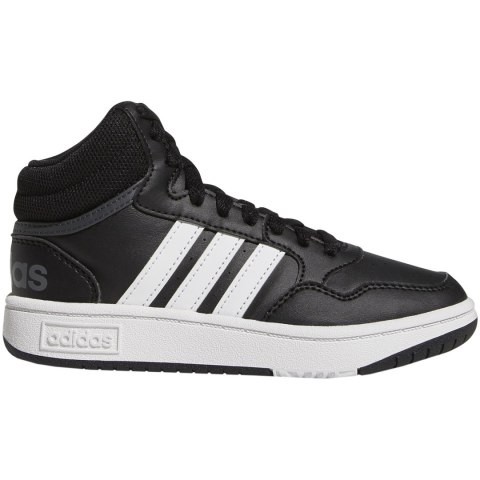 Buty dla dzieci adidas Hoops Mid czarne GW0402 Adidas Buty dla dzieci adidas Hoops Mid czarne GW0402 Adidas