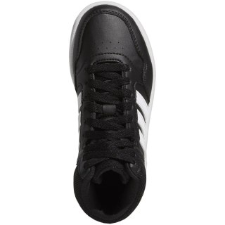 Buty dla dzieci adidas Hoops Mid czarne GW0402 Adidas