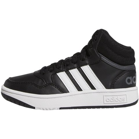 Buty dla dzieci adidas Hoops Mid czarne GW0402 Adidas Buty dla dzieci adidas Hoops Mid czarne GW0402 Adidas