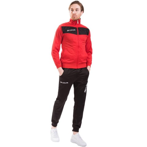 Dres Givova Tuta Visa Triacetato czerwono-czarny TR018 1210 Givova Dres Givova Tuta Visa Triacetato czerwono-czarny TR018 1210 Givova
