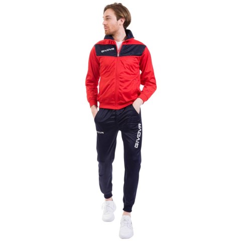 Dres Givova Tuta Visa Triacetato czerwono-granatowy TR018 1204 Givova Dres Givova Tuta Visa Triacetato czerwono-granatowy TR018 1204 Givova