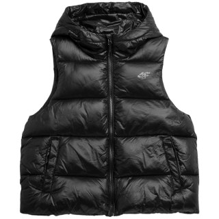Kamizelka damska puchowa 4F F092 głęboka czerń 4FSS23TDJAF092 20S 4F