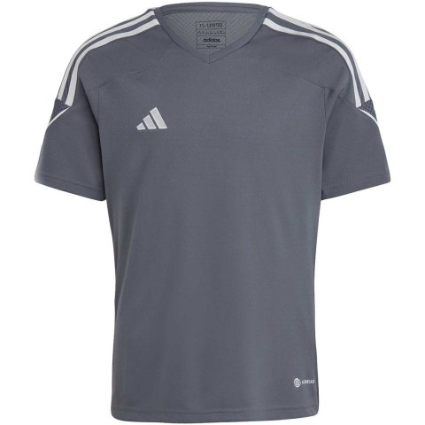Koszulka dla dzieci adidas Tiro 23 League Jersey szara IC7484 Adidas teamwear Koszulka dla dzieci adidas Tiro 23 League Jersey szara IC7484 Adidas teamwear