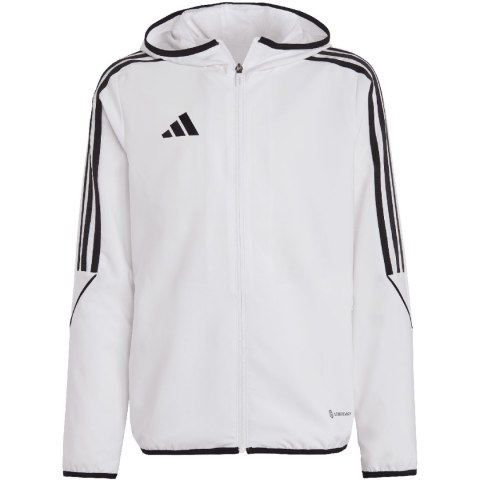 Kurtka dla dzieci adidas Tiro 23 League Windbreaker biała IA1621 Adidas teamwear Kurtka dla dzieci adidas Tiro 23 League Windbreaker biała IA1621 Adidas teamwear
