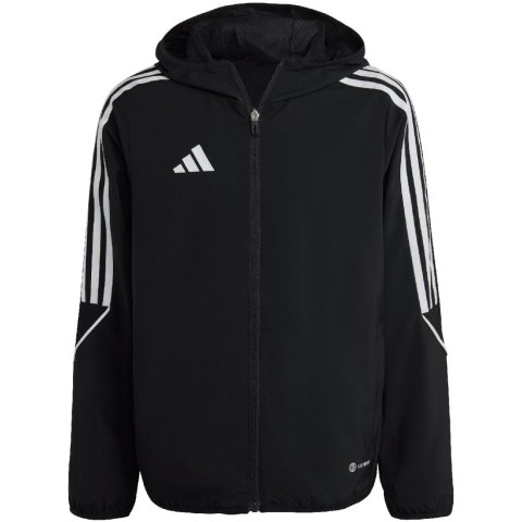 Kurtka dla dzieci adidas Tiro 23 League Windbreaker czarna IA1623 Adidas teamwear Kurtka dla dzieci adidas Tiro 23 League Windbreaker czarna IA1623 Adidas teamwear