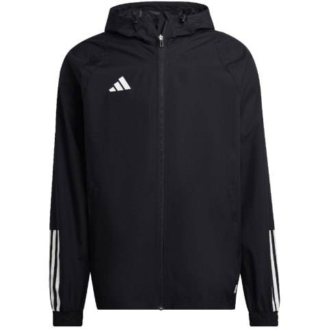 Kurtka męska adidas Tiro 23 Competition All-Weather czarna HK7656 Adidas teamwear Kurtka męska adidas Tiro 23 Competition All-Weather czarna HK7656 Adidas teamwear