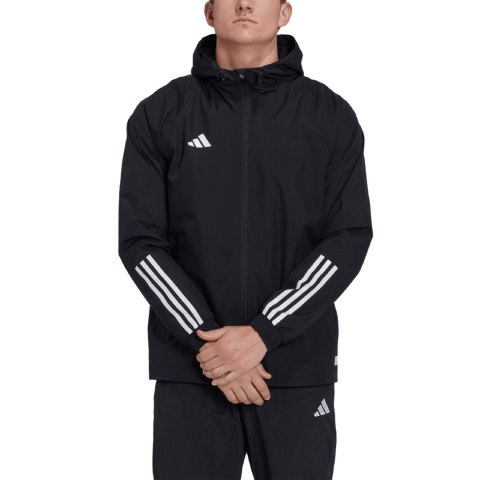 Kurtka męska adidas Tiro 23 Competition All-Weather czarna HK7656 Adidas teamwear Kurtka męska adidas Tiro 23 Competition All-Weather czarna HK7656 Adidas teamwear