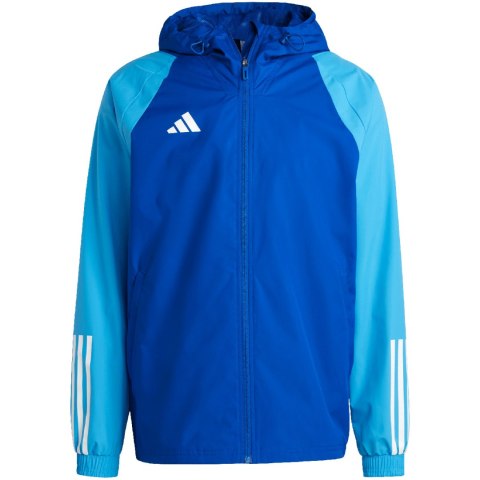Kurtka męska adidas Tiro 23 Competition All Weather niebieska IC4572 Adidas teamwear Kurtka męska adidas Tiro 23 Competition All Weather niebieska IC4572 Adidas teamwear