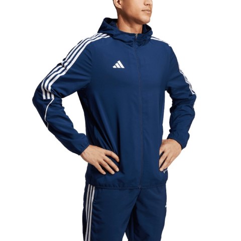 Kurtka męska adidas Tiro 23 League Windbreaker granatowa HZ9067 Adidas teamwear Kurtka męska adidas Tiro 23 League Windbreaker granatowa HZ9067 Adidas teamwear