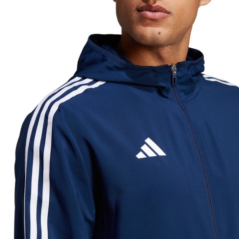 Kurtka męska adidas Tiro 23 League Windbreaker granatowa HZ9067 Adidas teamwear Kurtka męska adidas Tiro 23 League Windbreaker granatowa HZ9067 Adidas teamwear