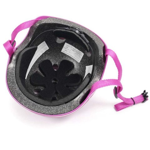 Kask SMJ różowy dla dziewczynki regulowany F501 M Smj