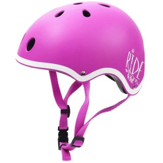 Kask SMJ różowy dla dziewczynki regulowany F501 S Smj