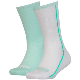 Skarpety dla dzieci Puma Mesh Sock 2 pary białe, miętowe 907628 01 27-30 Puma