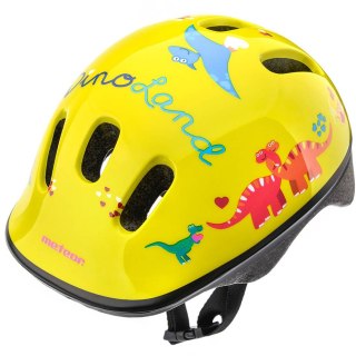 Kask rowerowy Meteor KS06 Dino rozm. S 48-52 cm żółty 24839 Meteor