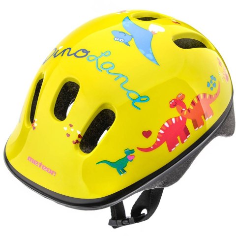 Kask rowerowy Meteor KS06 Dino rozm. S 48-52 cm żółty 24839 Meteor