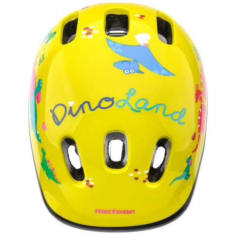 Kask rowerowy Meteor KS06 Dino rozm. S 48-52 cm żółty 24839 Meteor