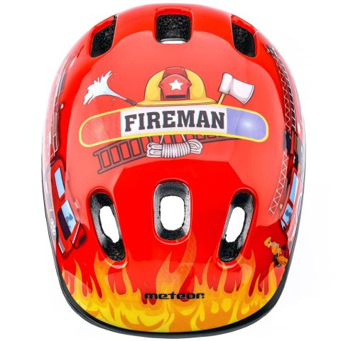 Kask rowerowy Meteor KS06 Firetracker rozm. S 48-52 cm czerwony 24837 Meteor