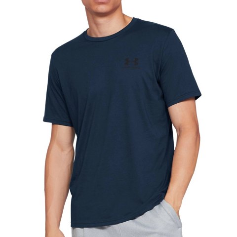Koszulka męska Under Armour Sportstyle Left Chest Ss granatowa 1326799 408 2XL Under Armour