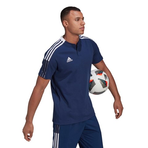 Koszulka męska adidas Tiro 21 Polo granatowa GH4462 S Adidas teamwear