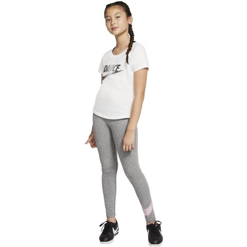Legginsy dla dzieci Nike G NSW Favotites SWSH Tight szare AR4076 094 M Nike