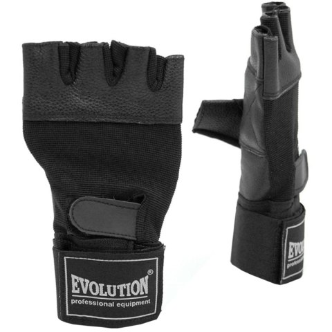 Rękawice fitness Evolution Standard czarne FR-11 M Evolution