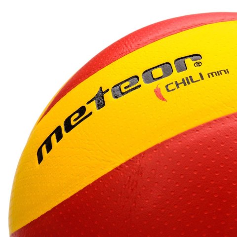 Piłka siatkowa Meteor Chili Pu Mini żółto-czerwona 10065 4 Meteor