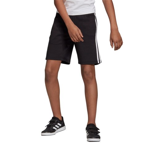 Spodenki dla dzieci adidas Essentials 3 Stripes Knit Short czarne DV1796 128cm Adidas