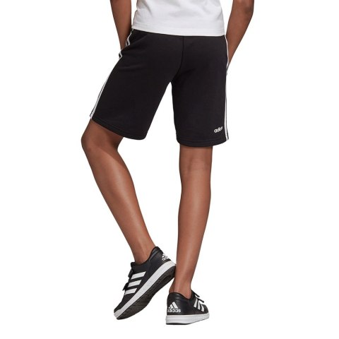 Spodenki dla dzieci adidas Essentials 3 Stripes Knit Short czarne DV1796 128cm Adidas