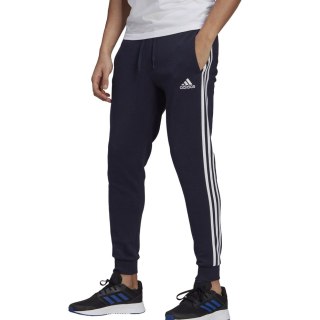 Spodnie męskie adidas Essentials Slim 3 Stripes Pants granatowe GM1090 S Adidas