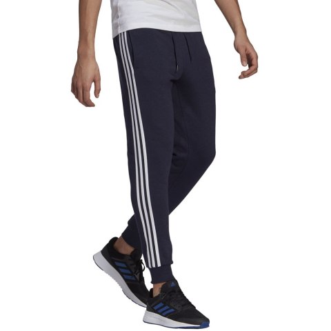 Spodnie męskie adidas Essentials Slim 3 Stripes Pants granatowe GM1090 S Adidas