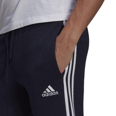 Spodnie męskie adidas Essentials Slim 3 Stripes Pants granatowe GM1090 S Adidas