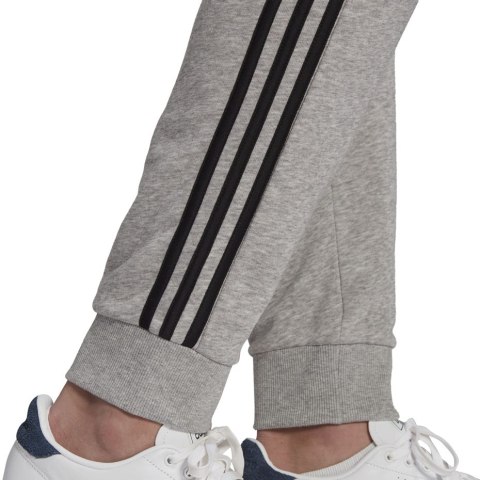 Spodnie męskie adidas Essentials Tapered Cuff 3 Stripes szare GK8889 S Adidas