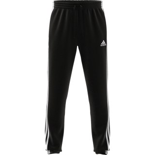 Spodnie męskie adidas Essentials Tapered Elasticcuff 3 Stripes Pant czarne GK8829 S Adidas