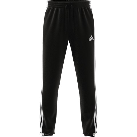 Spodnie męskie adidas Essentials Tapered Elasticcuff 3 Stripes Pant czarne GK8829 S Adidas