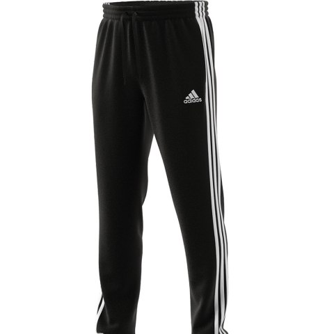 Spodnie męskie adidas Essentials Tapered Elasticcuff 3 Stripes Pant czarne GK8829 S Adidas
