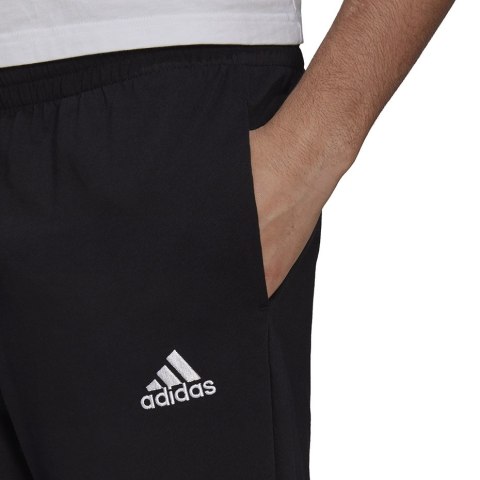 Spodnie męskie adidas Essentials Tapered Open Hem Pants czarne GK9222 S Adidas