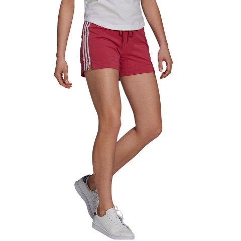 Spodenki damskie adidas Essentials Slim Short bordowe GM5530 XL Adidas