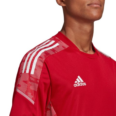 Koszulka męska adidas Condivo 21 Training Jersey Primeblue czerwona GH7166 S Adidas teamwear