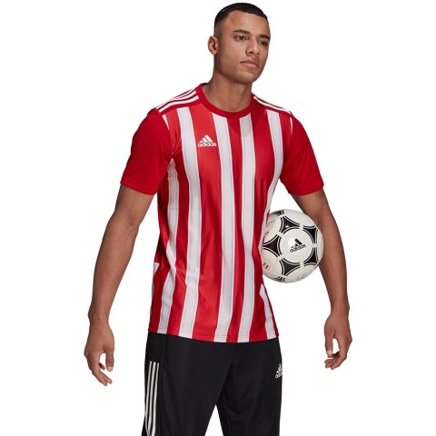Koszulka męska adidas Striped 21 Jersey czerwono-biała GN7624 2XL Adidas teamwear