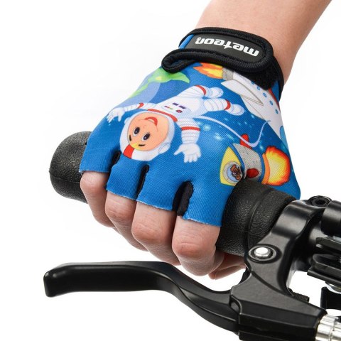 Rękawiczki rowerowe dla dzieci Meteor Space Jr 26175-26176-26177 M Meteor
