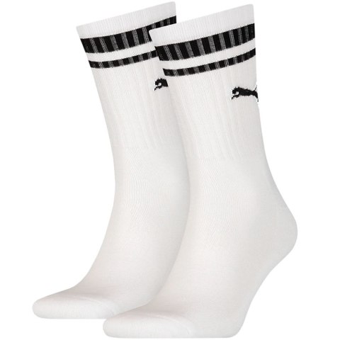 Skarpety Puma Crew Heritage Stripe 2Pack Unisex białe 907944 02 43-46 Puma