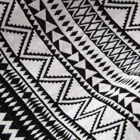 Hamak ogrodowy 2 osobowy Etno 200x150cm czarno-biały 1031262 Royokamp