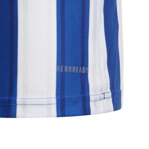 Koszulka dla dzieci adidas Striped 21 Jersey Youth biało-niebieska GH7323 164cm Adidas teamwear