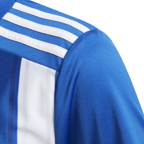Koszulka dla dzieci adidas Striped 21 Jersey Youth biało-niebieska GH7323 164cm Adidas teamwear