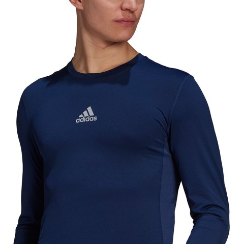 Koszulka męska adidas Compression Long Sleeve Tee granatowa GU7338 S Adidas teamwear
