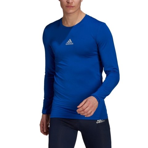Koszulka męska adidas Compression Long Sleeve Tee niebieska GU7335 XL Adidas teamwear